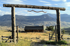 A friends log cabin in the mountains outside of Yellowstone National Park A friends log cabin in the mountains outside of Yellowstone National Park